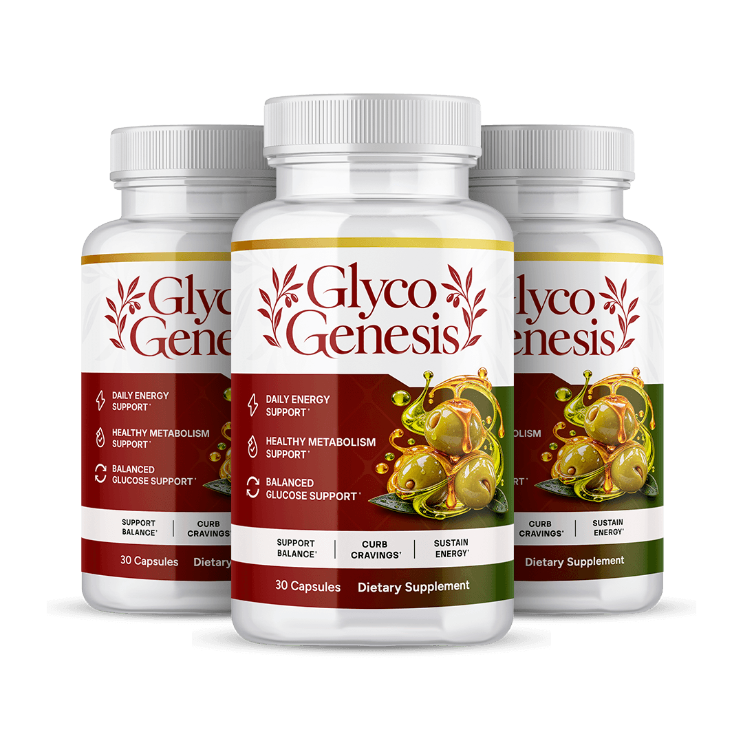 Three bottles of GlycoGenesis